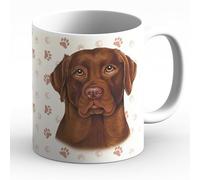 power gift LABRADOR MARRONE - (ITA) tazza da caffè, tazza da tè in ceramica di alta qualità. Una tazza con la grafica di un animale domestico e un'apposita scritta in italiano. Un regalo pratico. 31.