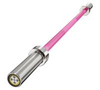 POWER GUIDANCE Bilanciere olimpico, bilanciere per sollevamento, anche, squat, aste universali cromate da 10 kg, 1,2 m (Rosa)