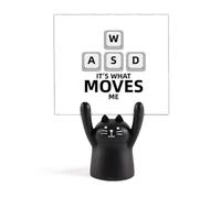 Power Guide Direction Game Memo Holder Cartoon Black Cat Stand Decorazione