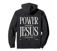 Power in The Name of Jesus More Than Conquerors Fear Nothing Felpa con Cappuccio