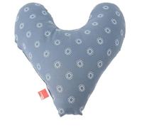 POWER INN Cuscino per petto Hope, circa 32 x 34 cm, per alleviare il dolore dopo mastectomia, morbido cuscino per avambraccio o ascelle, 100% cotone (bianco/blu)