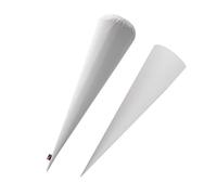 POWER INN Cuscino per sacchetti di scuola + papprohlinge abbinati, cuscino interno per l'inizio della scuola, cuscino di riempimento per il sacchetto della scuola | (2, 70 cm + grezzo), bianco, 70