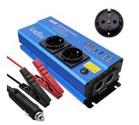 Power Inverter 12v 220v 900W/1000W Inverter Trasformatore Caricatore per Auto + 2 Presa di Alimentazione Standard Europen + 4 Porte di Ricarica USB