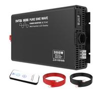 Power Inverter 3000W 6000W Onda Pura - Trasformatore di Potenza Convertitore DC 12V AC 220V-240V Fotovoltaico Con Display LCD & Comando Remoto
