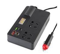 Power inverter Adattatore Di Alimentazione Inverter Per Auto 200 W DC 12 V/24 V A AC 220 V Convertitore QC 3.0 USB/PD/Type-C Caricabatterie Rilevamento(Digital display)