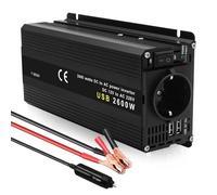 Power Inverter Convertitore Bordo DC12V A AC220V Inverter Per Auto 1500W 2000W 2600W Alimentazione Elettrica Mobile Portatile Invertitore(2600W peak EU)