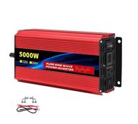 Power Inverter Convertitore Potenza Per Auto 1600w-10000W Convertitore Tensione Portatile Con Display A LED Inverter A Onda Sinusoidale Pura 12V/24V A CA 110V 60Hz Invertitore(12V 110V 5000W 60HZ)