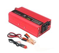 Power Inverter Convertitore Potenza Per Auto Da 12 V CC A 220 V CA 1500 W Con Spina Universale USB Display A LED Trasformatore Inversione Automatica Traduttore Solare Invertitore(1500W 12V Red)