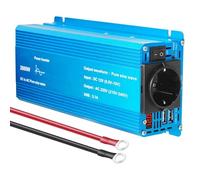 Power Inverter Convertitore Tensione Trasformatore Potenza Solare Per Auto Inverter DC12V/24V-AC220V/110V 1500W/3000W Convertitore(2600W EU A)