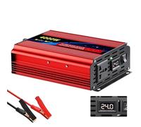Power inverter Inverter A Onda Sinusoidale Pura Adattatore Per Caricabatterie Presa Universale 1000 W-4000 W CC 12 V/24 V CA 220 V 50 Hz(24V4000W 220V)