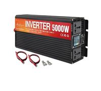 Power inverter Inverter A Onda Sinusoidale Pura Doppia Presa 5000W 4000W 3000W Display LCD Convertitore Di Tensione DC 12V 24V A AC 220V Alimentatore Invertitore di Tensione(24,5000W)