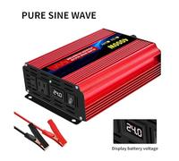Power Inverter Inverter Di Potenza Convertitore Adattatore Caricabatteria Presa UE Inverter A Onda Sinusoidale Pura 1000 W-4000 W Da CC 12 V/24 V A CA 110 V 60 Hz(24V4000W 110V 60Hz)