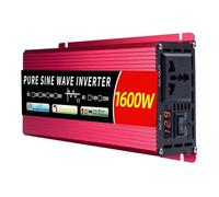Power Inverter Inverter Portatile A Onda Sinusoidale Pura 1000 W A 5000 W Convertitore Energia Solare Per Auto 12 V A 220 V CC-CA Ad Alta Frequenza(12V Uni,110V 60HZ,1600W)