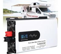 Power Inverter Inverter Potenza Solare Fuori Rete Portatile Da 12V 24V 48V 60V 72V 96V CC A 110V E 220V 5000W-12000W Con Spina Universale E Display A Colori Intelligente(12000W,96V to 220V)