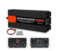 Power inverter Inverter Solare A Onda Sinoidale Pura Da 4000W 5000W 6000W Doppia Presa Convertitori Di Tensione Da CC 12V 24V 48V CA 220V 50Hz 60Hz(48V,50Hz,6000W)
