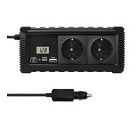 Power Inverter Presa Per Display LCD Multifunzionale 12V A 220V 200W Adattatore Per Inverter Per Auto Potenza USB-A Tipo-C Spina UE Potenza Picco 400W