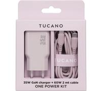 Power Kit ONE Tucano caricabatterie GaN da 35W e cavo USB-C soft-touch in sili