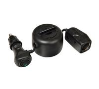 Power-Lead, presa accendisigari con prolunga e avvolgitore, 12V Spinotto con fus