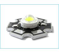 Power Led 1W Bianco Freddo 5500K-6500K 100 Lumen 350mA 3-3.4V Piastra Dissipatore Inclusa