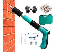 Power Nailers - Set di cucitrice professionale per calcestruzzo, design forte ad alto impatto, fissaggio rapido e preciso a parete, strumento affidabile | Perfetto per assemblaggio di mobili