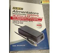 POWER NOTE 65-D4 - ALIMENTATORE PER NOTEBOOK HP 18,5V 65W CON SPINOTTO 4,8X1,7MM