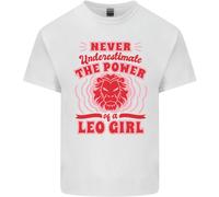 Power Of Leo Girl Star Sign Zodiac Horoscope Uomo Cotton T-Shirt Tee Top