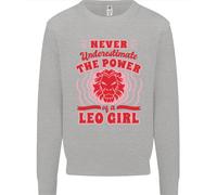 Power Of Leo Girl Star Sign Zodiac Horoscope Uomo Sweatshirt Jumper