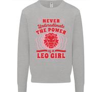 Power Of Leo Girl Star Sign Zodiac Horoscope Uomo Sweatshirt Jumper