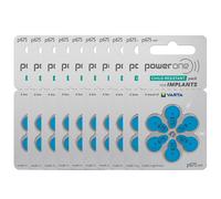 Power One - 60 batterie per apparecchi acustici Powerone senza mercurio, dimensi