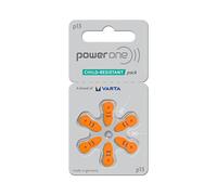 120 Batterie per apparecchi acustici POWER ONE modello 13 P13 arancione PR48