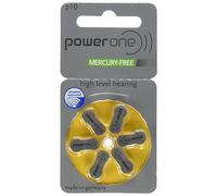 60 batterie POWERONE 10 per apparecchi acustici - protesi acustiche