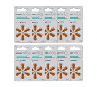 Power One Zinc p312 - Batteria per apparecchi acustici, confezione da 60 pezzi