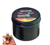 Power Outage Candles | Slow Burn Candle with Jar - 36 ore Long Burning, 3-Wick Lamp, Light Source Gear for Fishing, Camping, Survival Preparedness Home Decor