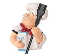 Power Outlet Hook - Strong Load Capacity | Resin Sticking Wall Hanger Hook Cartoon Chef Design With Adhesive 2kg Max | For Home Garden Garage Organizing Cord Management Kitchen Decor