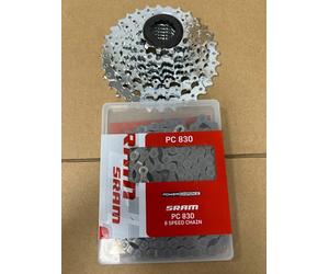 Power Pack SRAM 7-Speed a PG-730 Cassette 12-32T + Catena PC-830 114 Links a BOX