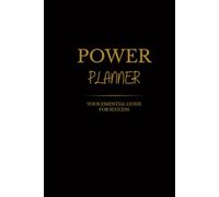 Power Planner - Undated Black & White 12-Month Weekly Glossy Hardcover Planner | Vision Board, Goal Setting, Habit Tracker, Budget Templates, Gratitude & Reflection - Life Planner for Women & Men