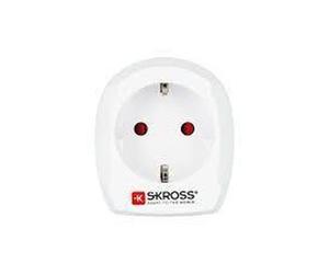 Power Plug Adapter Type D - [Uk] Type C [Europlug] White - Warranty: 12M NEW