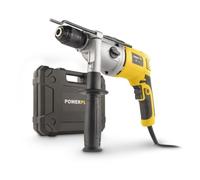 Power plus POWX0280 Trapano a percussione 1050 W, 1050 W, 230 V, giallo