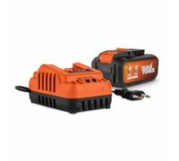 POWER plus - Set di batterie e caricabatterie Dual Power POWDP90640 - 2 x 20 V, 5,0 Ah, 2,5 Ah - per strumenti da 20 V e 40 V - caricatore da 2 A - per batterie da 20 V e 2 x 20 V - per avvitatore a