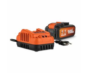 POWER plus - Set di batterie e caricabatterie Dual Power POWDP90640 - 2 x 20 V, 5,0 Ah, 2,5 Ah - per strumenti da 20 V e 40 V - caricatore da 2 A - per batterie da 20 V e 2 x 20 V - per avvitatore a