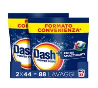 POWER PODS DETERGENTE LAVATRICE IN CAPSULE EXTRA SMACCHIANTE 88 LAVAGGI 2X44 CAP