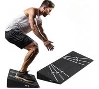 Power Press Blocco a cuneo per squat, cunei per sollevamento pesi per palestra a casa o personal trainer, rampa ad angolo regolabile per allenamento con tallone, sollevamento del polpaccio