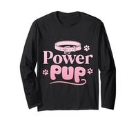 Power Pup Kinky Humor Puppy Gioco di Ruolo Maglia a Manica
