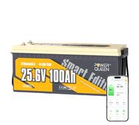 Power Queen 24V 100Ah Batteria al litio con Bluetooth solo per Camper