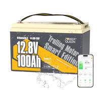 Power Queen Batteria al litio per uso marino da 12V 100A