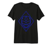 Power Ranger Blue Square Maglietta Premium