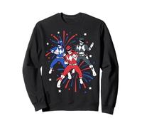 Power Rangers 4th of July Mighty Morphin Rangers Fireworks Felpa