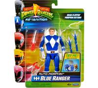 Power Rangers Mighty Morphin Auto-Morphin Blue Ranger Action Figure