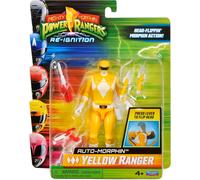 Power Rangers - Auto Morphin Ranger Figure Giocattolo Ranger Giallo