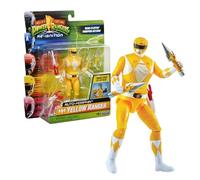 Power Rangers - Auto-Morphin, Statuetta articolata 2 in 1, 15 cm, Ranger Giallo - Trini Kwan, per bambini dai 4 anni, PWG071